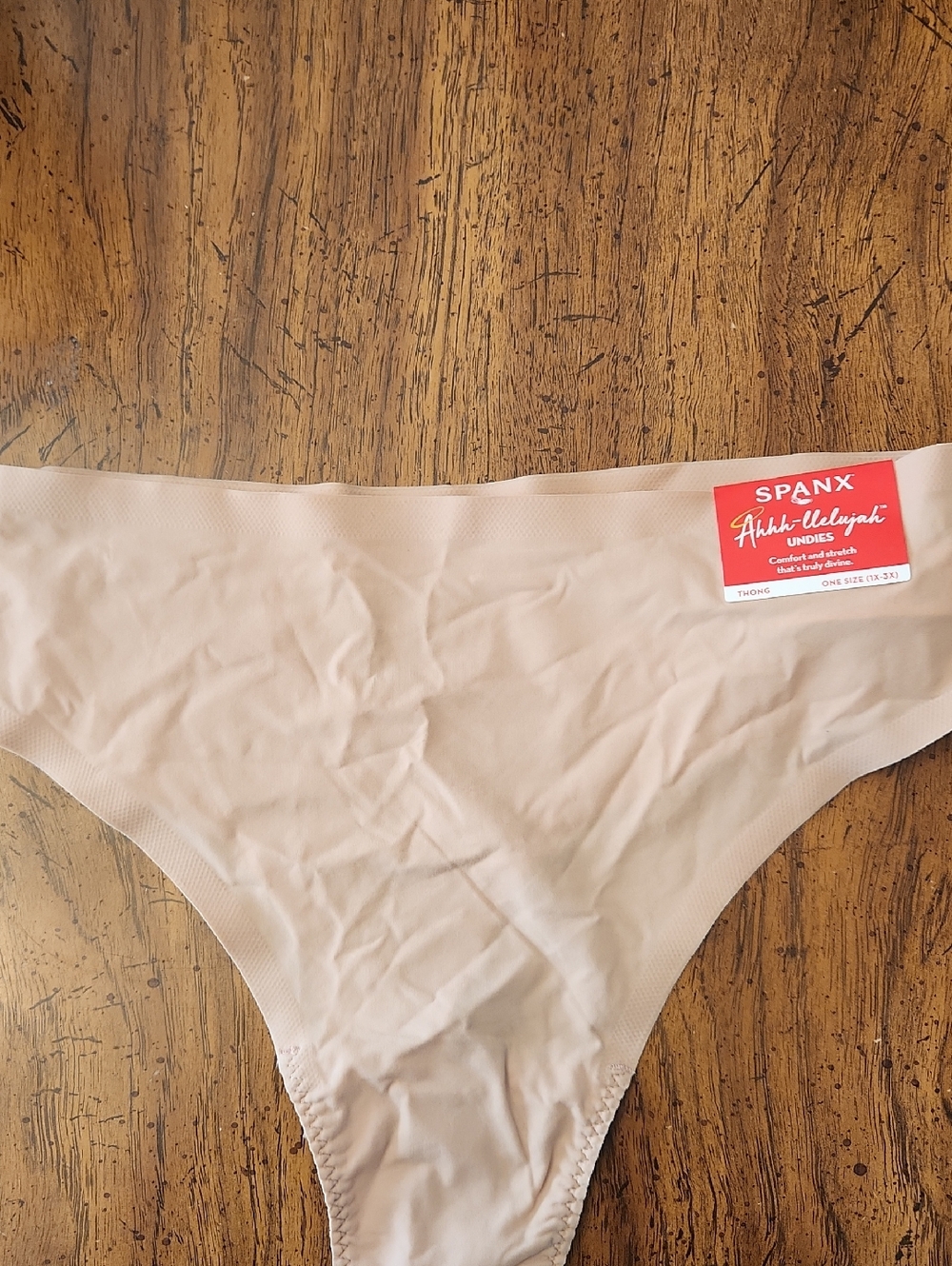 SPANX Nude Seamless Thong Panty